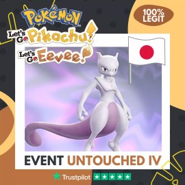 Mewtwo Event Professor 980718 Movie Untouched IV Pokémon Let's Go Pikachu Eevee