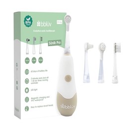 Bblüv - Sönik Pro - Cepillo de dientes sónico de 4 etapas para bebés, bebés, niños pequeños y niños - Cepillo de dientes eléctrico - Luz LED - Modo inteligente 3