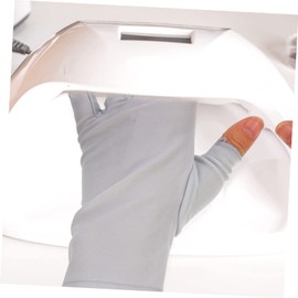 Healvian 4pairs Fingerless Uv Protective Gloves for Gel Nail Manicures Uv Hand Breathable and Comfortable Design for Nail Art Supplies and Skin Care