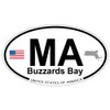 US Decal, Inc. Buzzards Bay, Massachusetts Oval Sticker