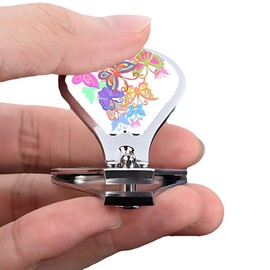 Ruhuayoupin Nail Clippers Set Ｍultifunction Toenail Clippers with Key Chain Travel Cute Finger Nail Cutter for Men Women with File Fashion Stainless Steel Fingernail Trimmer (Color Butterfly)
