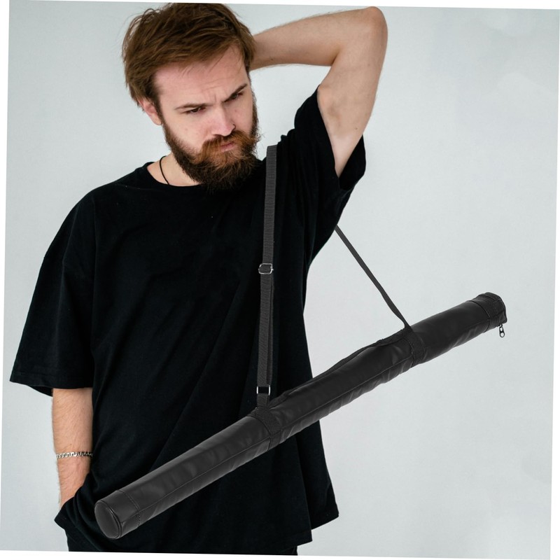 Outanaya Handheld Baseball Bat Carrier Bag Durable PU Material Shoulder