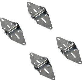 Wynn Hardware Garage Door Hinges | 14 Gauge Steel with Galvanized Finish | Residential/Light Commercial Garage Door Replacement | Heavy Duty Hinge for Garage Door Repair | Hinge #1 (Set of 4)
