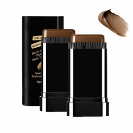 2-in-1 Hair Color Stick & Comb, Long-Lasting Color Finish, Water-Resistant, Easy Root Touch-Up Tool for Women & Men (Brownish Black)