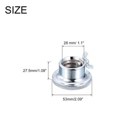 uxcell Barbell Collar Screw Clamps, 28mm Anti-Slip Spin Lock Collar Screw Clamps for Barbell Dumbell Weight Lifting, 2Pcs