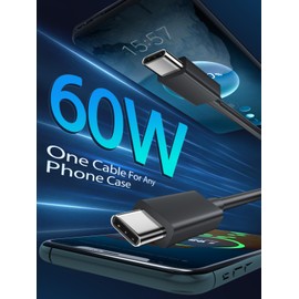 USB-C to USB-C Cable for Motorola Moto G 2025,G Power 2025,G Pure Stylus Power 5G 2024,Type C to Type C Data Charging Cord for Motorola Razr Razr+ 2023/2024,60W USB C Fast Charger G9 G8 G7,Play