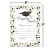 Classic Polka Dot Graduation Party Fill In Invitations set of