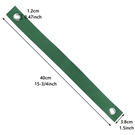 LUORNG 12PCS 40x3.8cm Tree Windbreak Nylon Strap Green Strap with Rope Loop Tree Strap for Fixing Newly Planted Saplings Fixing Swings Suspension Hammocks