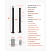 VEVOR 4 Pack Cable Railing Post, 36"x1"x2" Level Drilled Deck