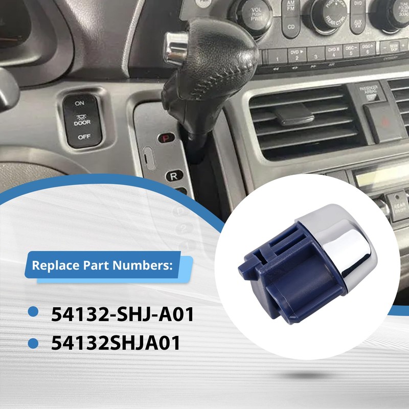 54132-SHJ-A01 Transmission Gear Shift Lever Push Knob W/Spring Compatible with