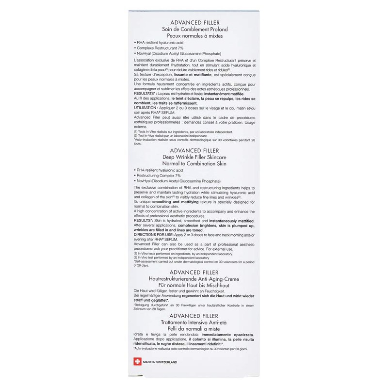 Teoxane Advanced Filler for Normal and Combination Skin Improved Formula