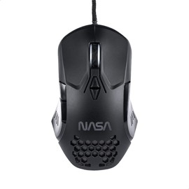 TECHZONE Mouse Gamer RGB NASA Color Negro Alámbrico USB con DPIs Ajustable, Compatible con Windows y Mac                                              