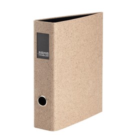 Rössler Papier S.O.H.O. 1317452399 Folder DIN A4 with Spine Label Spine Width 85 mm Cacao Pack of 1