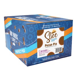 Slice Coffee Flavored Coffee Compatible with K Cup Brewers Including 2.0, Pecan Pie, 40 Count