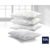 K&A® 100% Cotton Satin Stripe Pillow Protectors Pack of 4