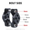 calm wish Motorcycle Fog Lamp Stay Pipe Clamp Bicycle Universal