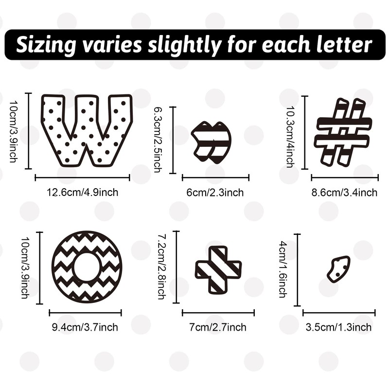 260 Pcs Black and White Bulletin Board Letters for Classroom