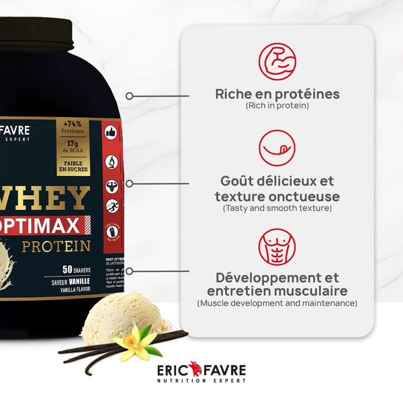Whey Optimax Protein Powder for Muscle Building Regeneration with Naturally
