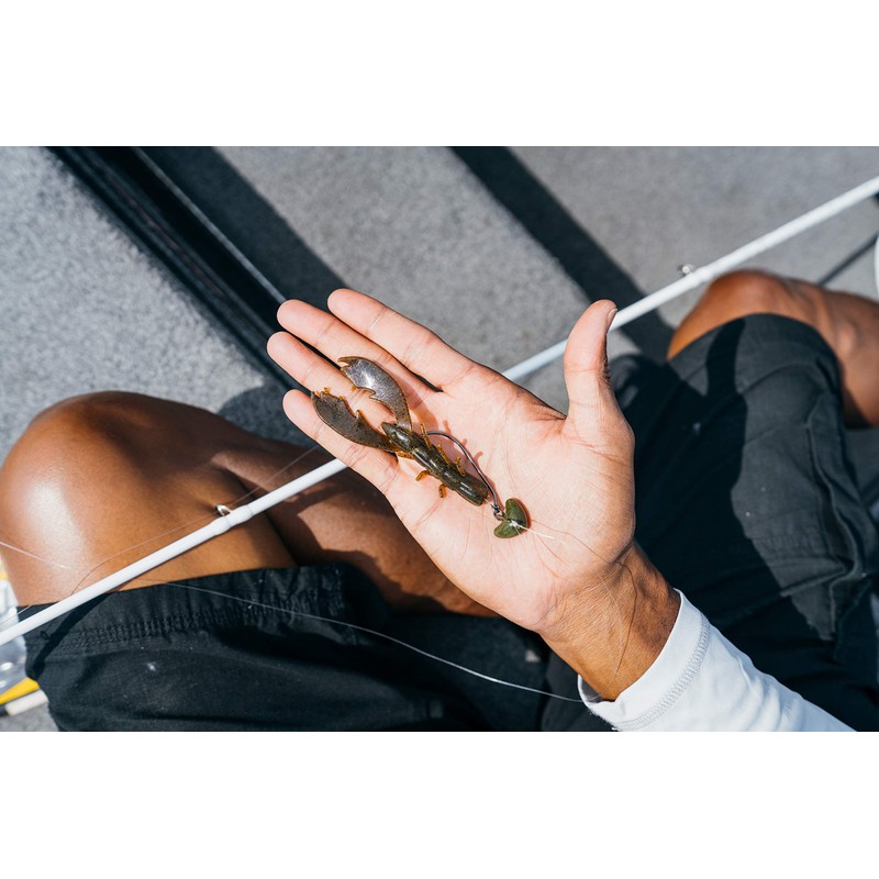 PowerBait Chigger Craw Green Pumpkin 3in | 8cm