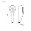 Ibergrif Shower Head Water Saving - Hand Shower Boost, Shower