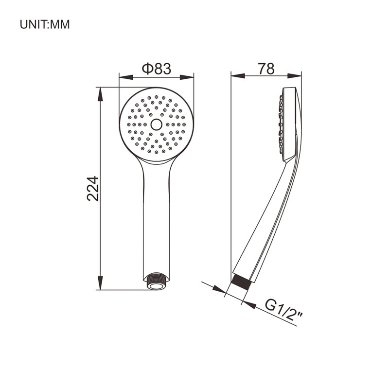 Ibergrif Shower Head Water Saving - Hand Shower Boost, Shower