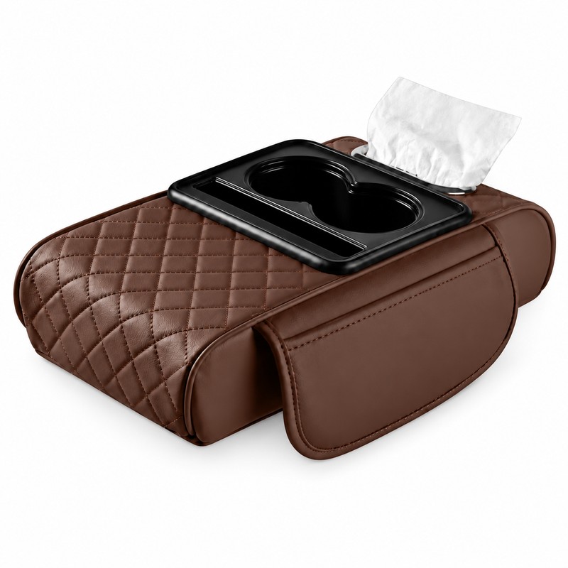 Car Center Console Armrest Cushion for Driving Comfort – Dual