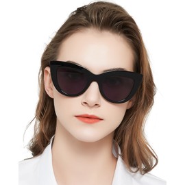MARE AZZURO Cat Eye Reader Sunglasses 2.25+ Women Sun Reading Glasses 1.0 1.25 1.5 1.75 2.0 2.25 2.5 2.75 3.0 3.5 4.0 (Black, 2.25)