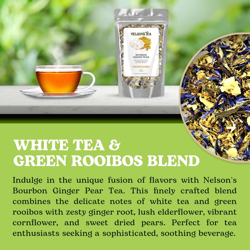 Nelson's Tea Bourbon Ginger Pear - Cut & Sifted Ginger