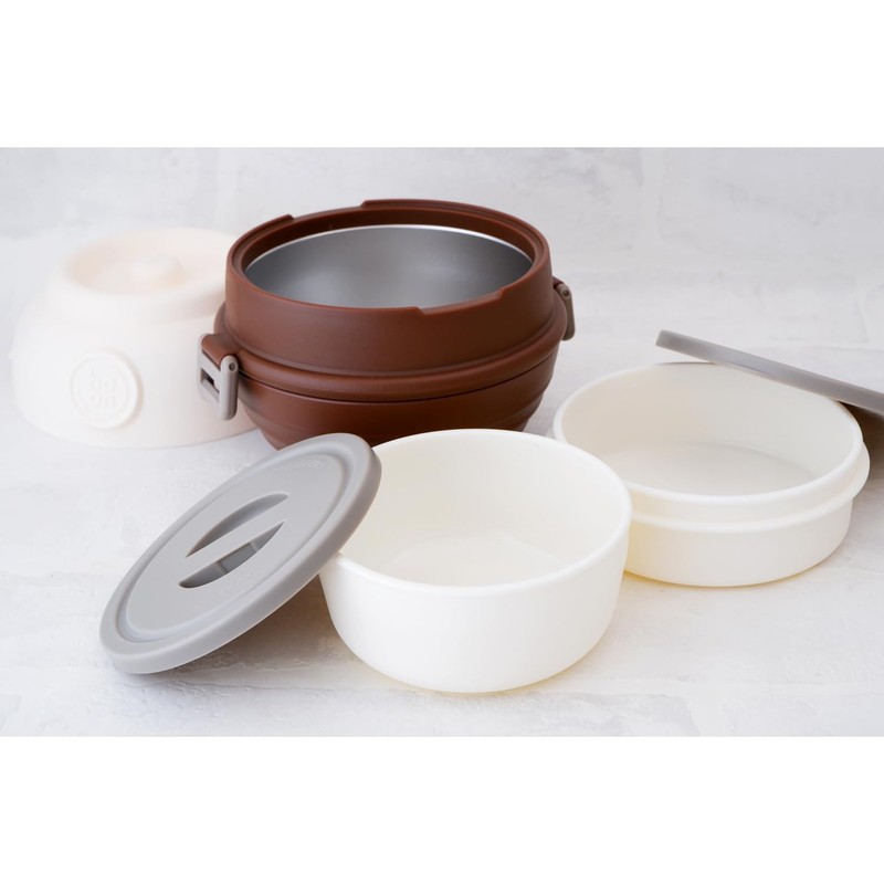 Orgo LJH-55-BR, Stainless Steel Lunch Jar, Mahobin, Honey Pot Lunch