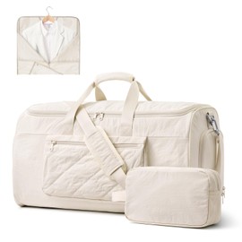 S-ZONE Garment Duffle Bags for Travel Carry on Convertible 2 in 1 Suit Bags Hanging Suitcase with Toiletry Bag 50L