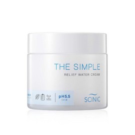 SCINIC The Simple Relief Moisture Cream 2.7 fl oz (80ml) | Vegan Face Cream for Sensitive and Irritated Skin | Lightweight, Fresh Moisture Gel-Type | Korean Moisturizer Face Cream