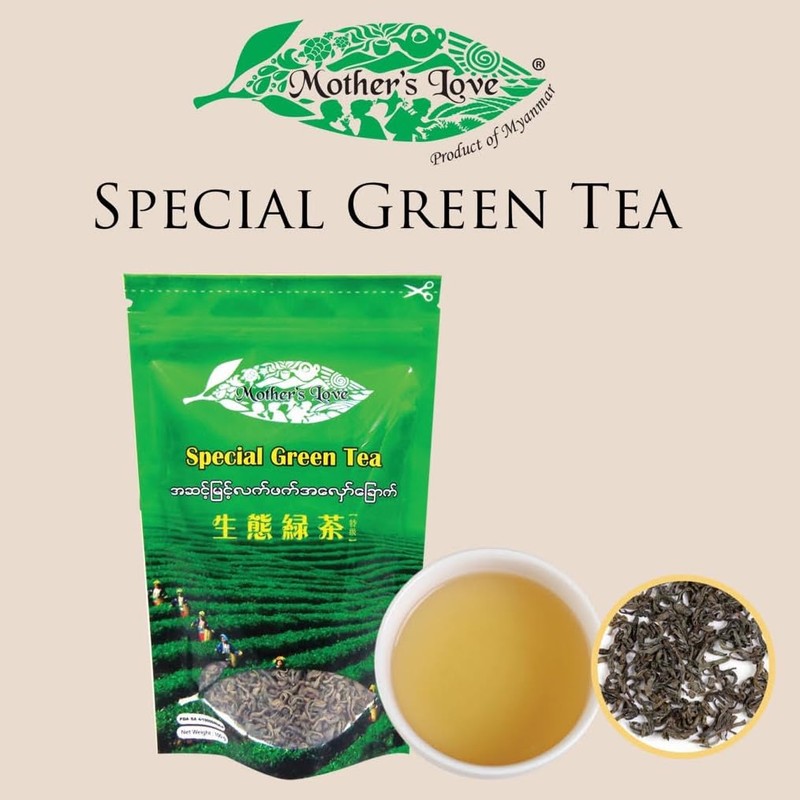Mother's Love Myanmar Tea (Special Green Tea (100g))
