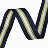 Double Faced Navy/Gold/White Ribbon, 1 Inch, 25 Yards