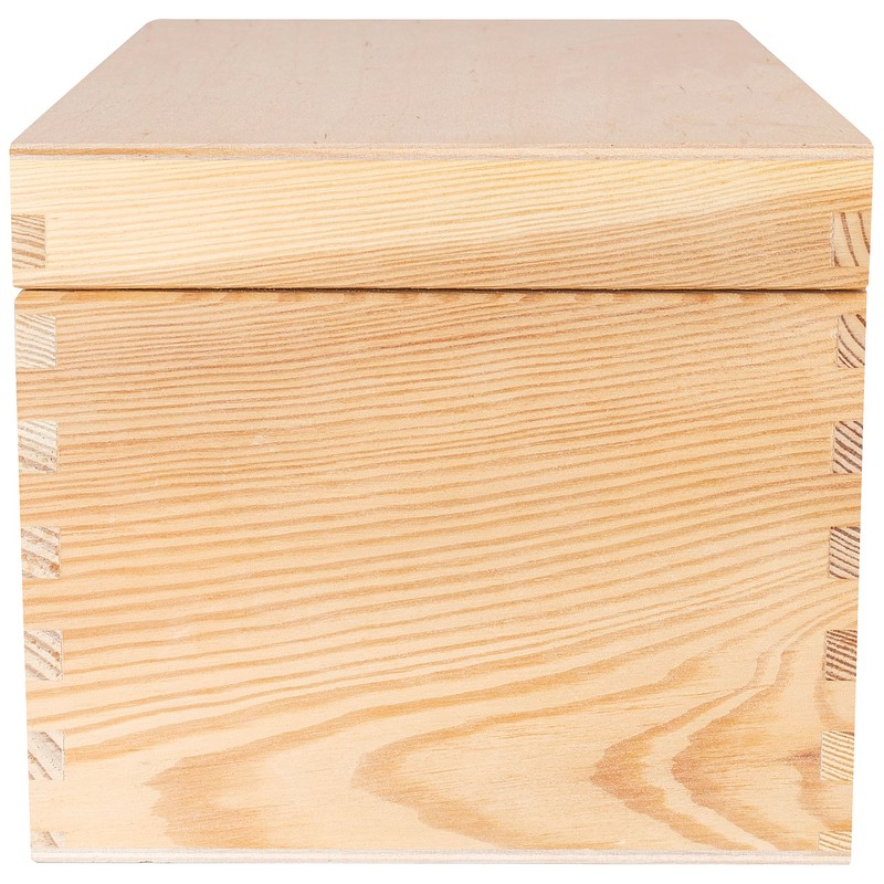 Creative Deco Wooden Storage Box for CDs and DVDs, 16