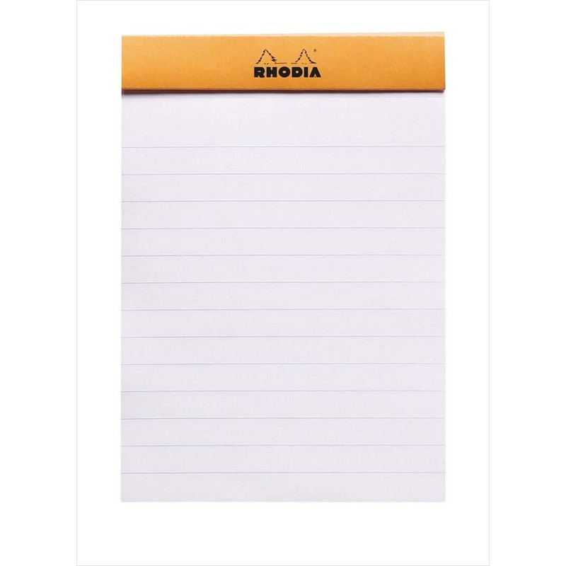 RHODIA 12600C - Stapled Notepad N°12 Orange - 8.5x12 cm