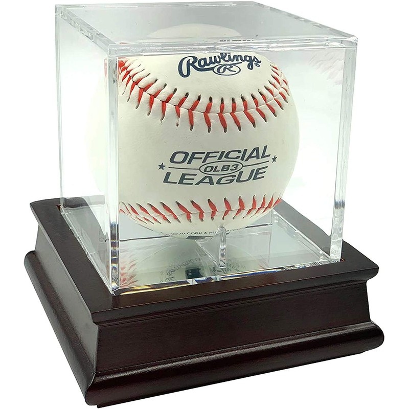 UV Single Baseball Holder Display Holder, Case - UV Protection
