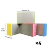 4 Pieces Diamond Hand Sanding Pads Sanding Blocks for Grinding