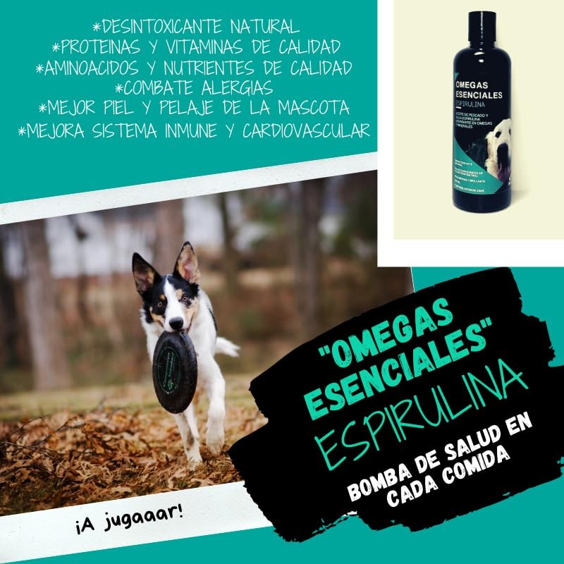 Aceites De Pescado para Perro Kit 3 Botellas/sabores 125 ml