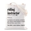 FOTAP Horse Trainer Gift Riding Instructor Tote Bag Riding Instructor