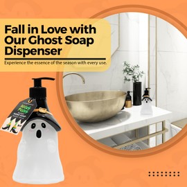 Novelty Decor Hand Soap Dispenser: Simple Pleasures Fun Shaped Bottle with Scented Liquid Soap - Decorative Hand Pump Refillable Soap Dispenser for Kitchen and Bathroom (Hocus Pocus Pumpkin)