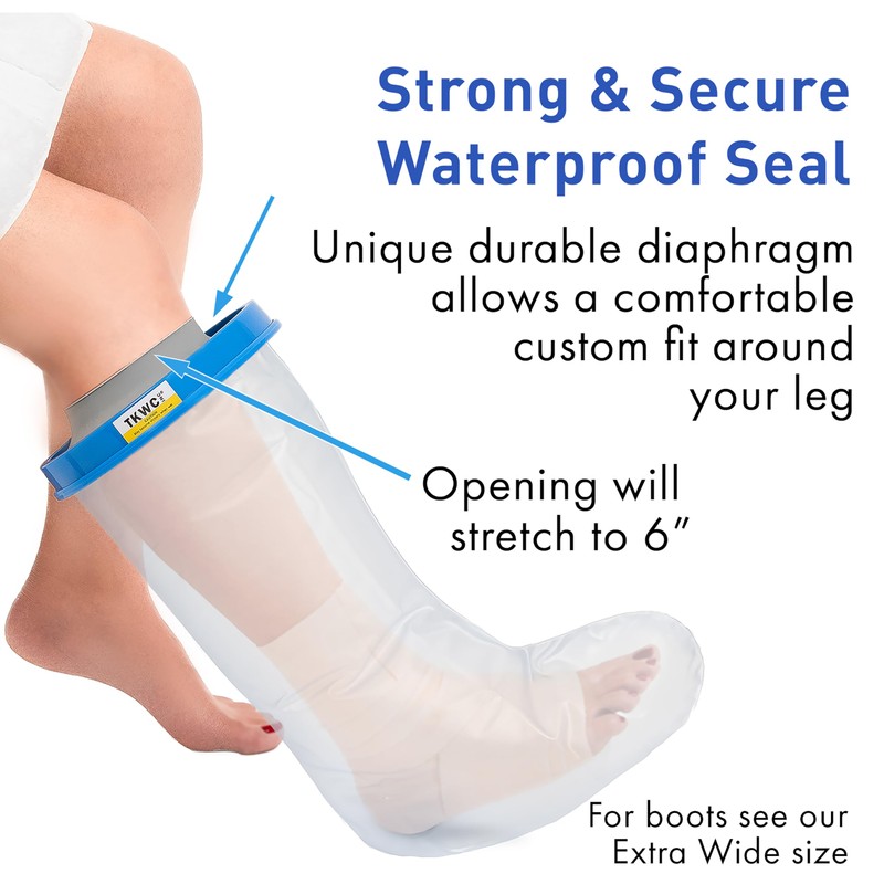 TKWC INC Water Proof Leg Cast Cover for Shower -