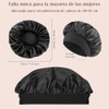 4 Pcs Sombrero de Satén para Dormir,Gorro Rizado Ajustable |