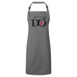 Fabulous Premium Kitchen Apron We Still Do 2nd Wedding Anniversary Celebration Gift Ideas Couple Marriage, gray