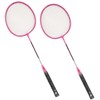 Badminton Rackets Iron Alloy Lightweight Badminton Racquets with 3 Balls