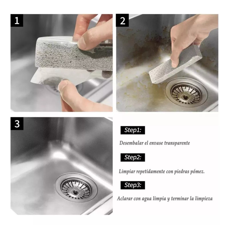 Veraly 12 Barras Limpieza Inodoro Piedra Pómez Cepillo Baños Guante