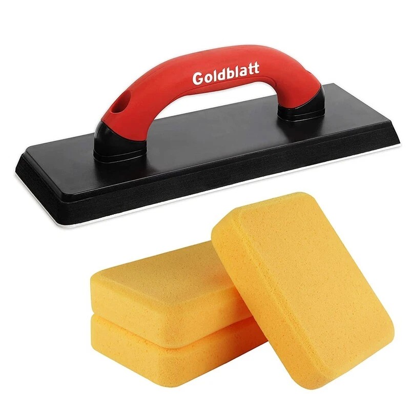Goldblatt 4"x12" Grout Float Molded Rubber Grout Float, Floor &