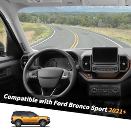 Compatible with Ford Bronco Sport 2021-2024, 4PCS AC Trim Ring (Gold)