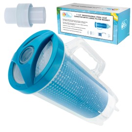 U.S. Pool Supply Pool Leaf Catcher - Heavy Duty Inline Pool Leaf Canister, Vacuum for Inground Cleaner - Cleaning Filter Basket & Mesh Bag, Catch Leaves Debris, Compatible Replacement for Most Brands