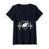 Womens Heartbeat Degu Lover V-Neck T-Shirt