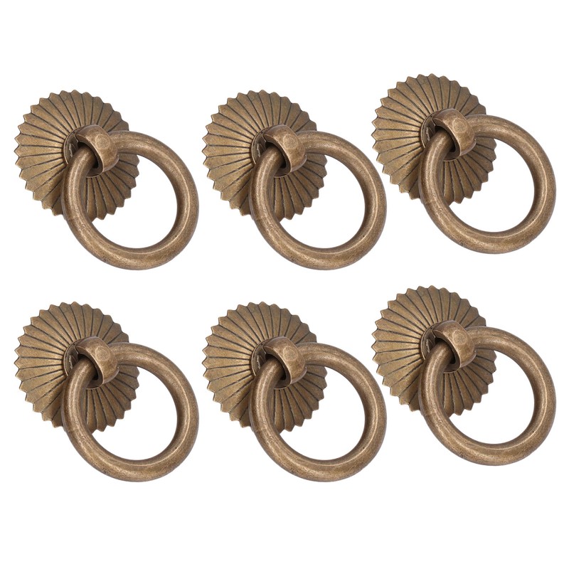 10Pcs Drawer Handles Premium Brass Durable Rustproof Vintage Style Antique